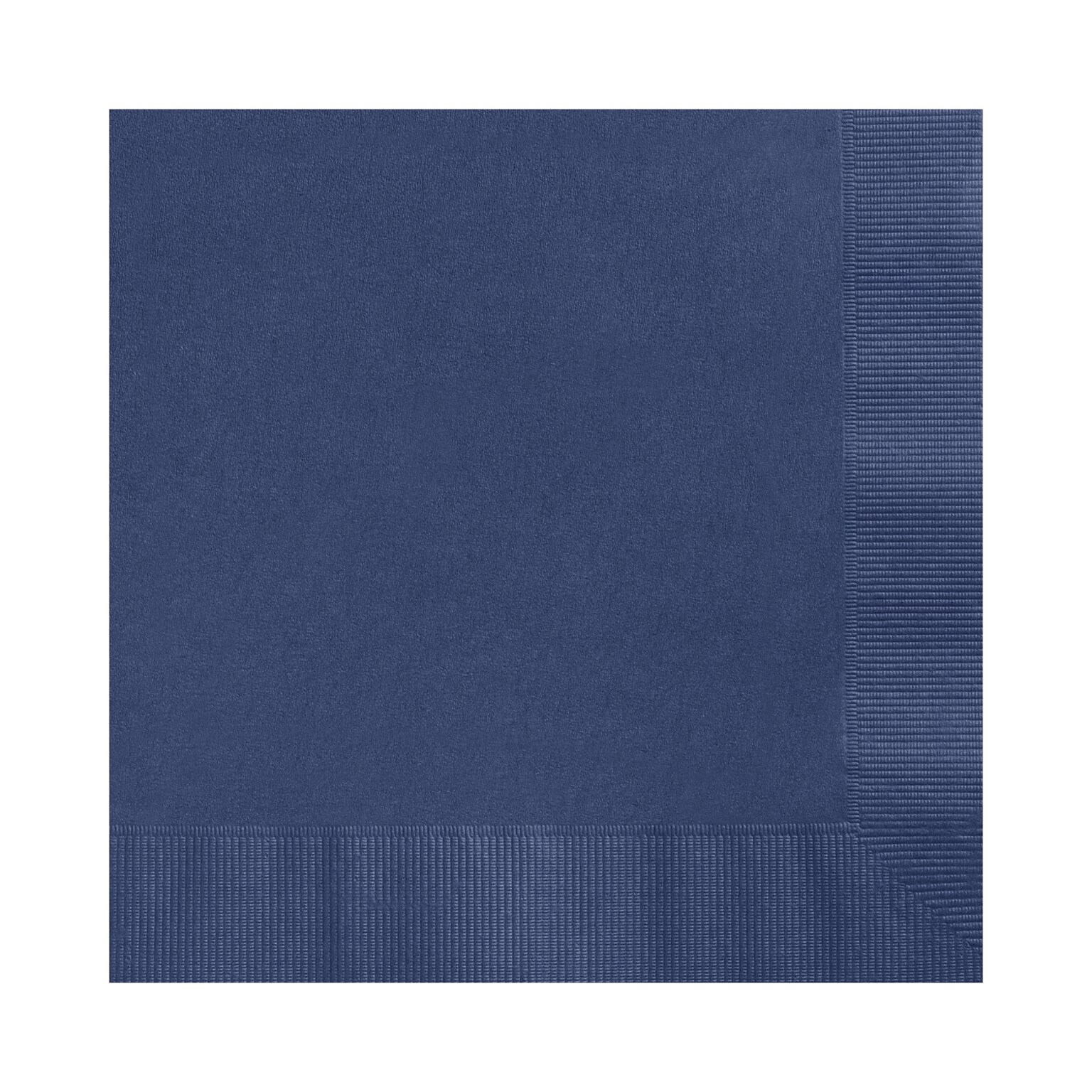 Custom 6-1/2 Square Navy Luncheon Napkin, 3-Ply Tissue, 100/Pack