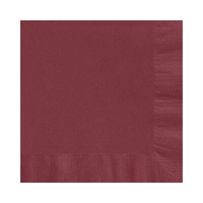 Custom 6-1/2 Square Wine Luncheon Napkin, 3-Ply Tissue, 100/Pack