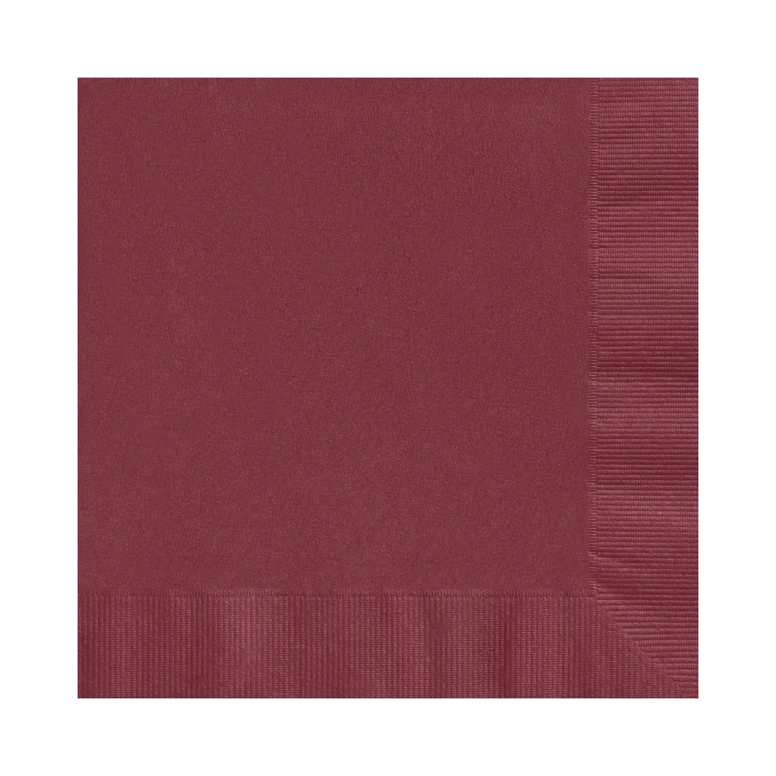 Custom 6-1/2 Square Wine Luncheon Napkin, 3-Ply Tissue, 100/Pack