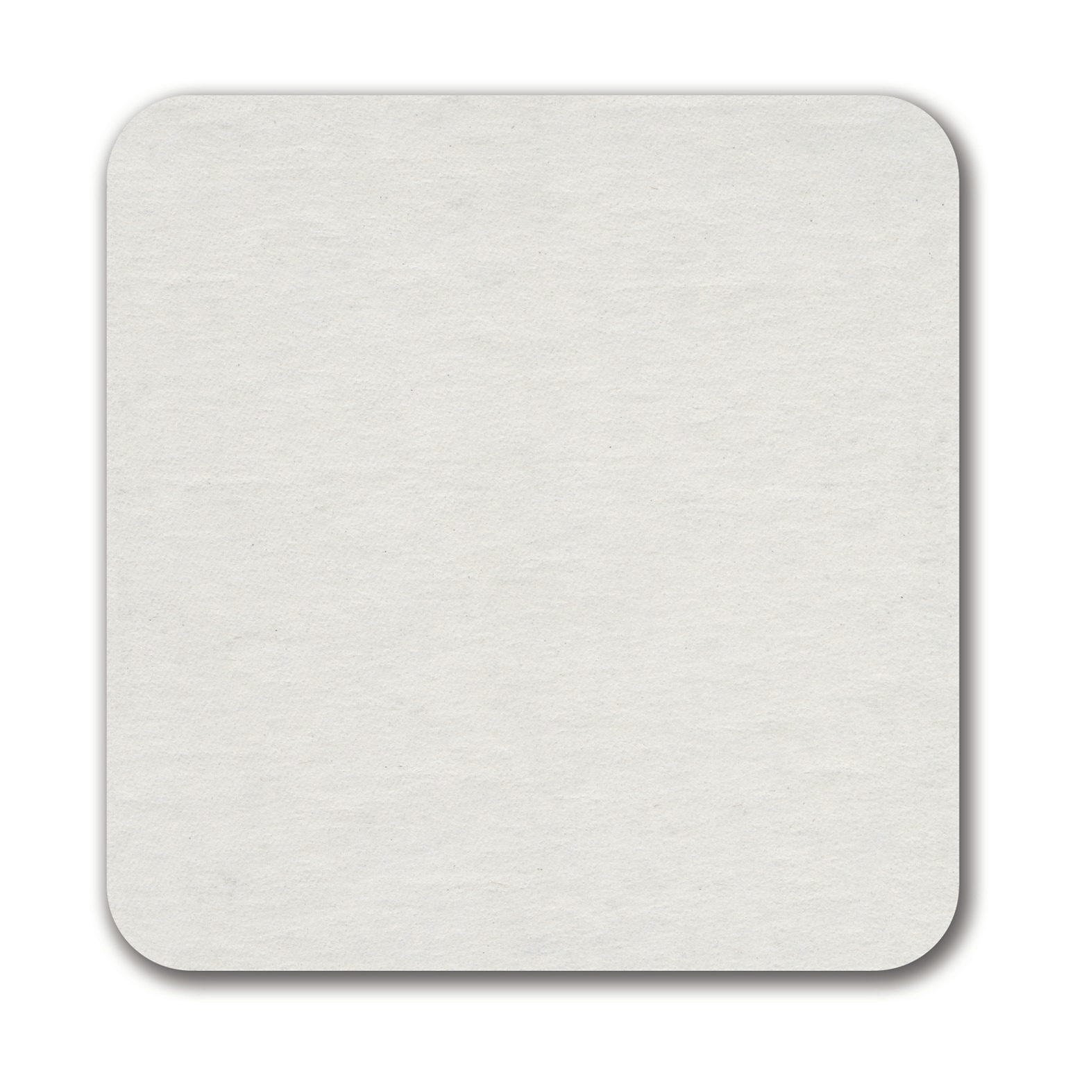 Custom 4 x 4 Square Coaster, White Pulpboard 50 pt.