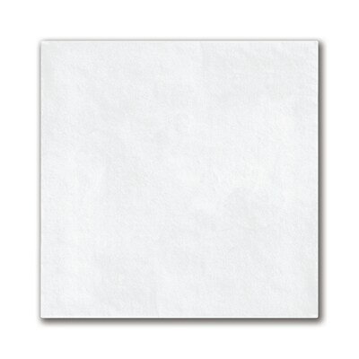 Custom 4-3/4 Square White Uncoined Beverage Napkin, 3-Ply Tissue, 100/Pack