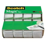 Scotch® Magic™ Tape with Refillable Dispenser, Invisible, Write On, Matte Finish, 3/4 x 8.33 yds.,