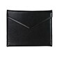 Samsill Tri-Fold Faux Leather Padfolio, Black (71810)