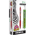 Zebra Pen Z-Grip Retractable Ballpoint Pens, Medium Point (1.0mm), Red, Dozen (ZEB 22230)