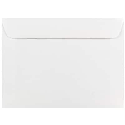 JAM Paper Gummed Booklet Envelopes, 5 1/2 x 7 1/2, White, 25/Pack (4235)