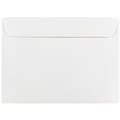 JAM Paper Gummed Booklet Envelopes, 5 1/2 x 7 1/2, White, 25/Pack (4235)