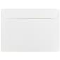 JAM Paper Gummed Booklet Envelopes, 5 1/2" x 7 1/2", White, 25/Pack (4235)