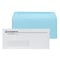 Custom Inserted Envelope Pack, #10 Peel and Seal Window Envelope and #9 Blue Reply Envelope, 1 Stand