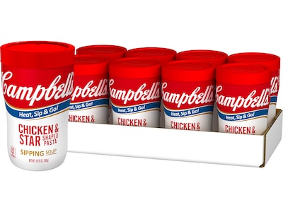 Campbells On The Go Chicken Star Pasta & Noodles, 10.75 oz., 8/Pack (15076)