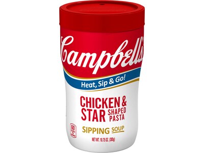 Campbells On The Go Chicken Star Pasta Soup, 10.75 oz., 8/Pack (15076)