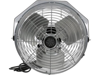 TPI Workstation 15.25 3-Speed Wall Fan, Gray Grill and Black Yoke (07986002)