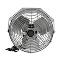 TPI Workstation 15.25 3-Speed Wall Fan, Gray Grill and Black Yoke (07986002)