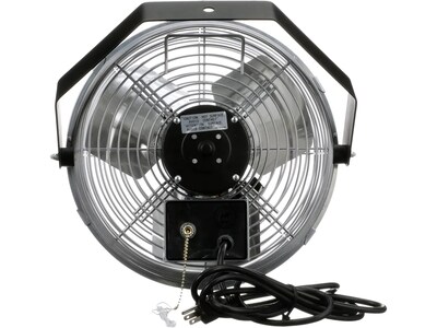 TPI Workstation 15.25 3-Speed Wall Fan, Gray Grill and Black Yoke (07986002)