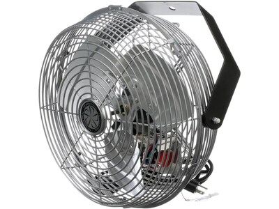 TPI Workstation 15.25" 3-Speed Wall Fan, Gray Grill and Black Yoke (07986002)