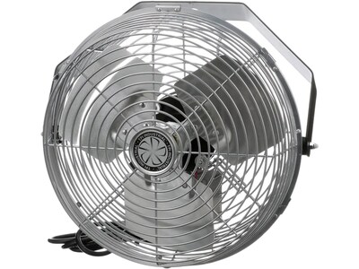 TPI Workstation 15.25" 3-Speed Wall Fan, Gray Grill and Black Yoke (07986002)