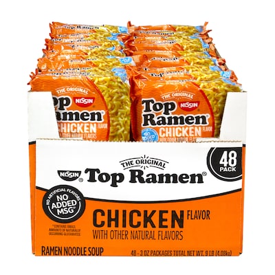 Nissin Top Ramen Noodle Soup Chicken Flavor, 3 oz. (220-00738)