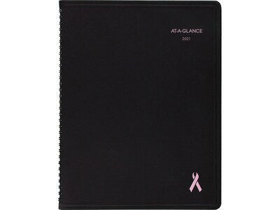 2021 AT-A-GLANCE 8.25 x 10.88 Planner, QuickNotes, Black (76-PN06-05-21)