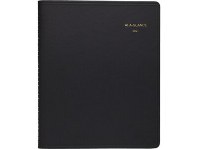 2021 AT-A-GLANCE 6.88 x 8.75 Planner, Black (70-120-05-21)