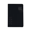 2021 AT-A-GLANCE 5.5 x 8.5 Planner, Contemporary, Black (70-100X-05-21)