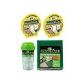 FrogTape 0.94 x 60 yds. 2 Delicate Surface Painter Tapes, Touch Up Storage Cup and 3 Drop Cloths, Green/Yellow