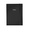 2021 TF Publishing 5.13 x 8.13 Planner, Matte Black (21-9902)