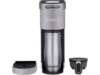 Keurig K-Slim+Iced Single Service Coffee Maker, Artic Gray Bundle