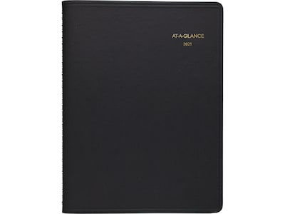 2021 AT-A-GLANCE 8.25 x 11 Appointment Book, Black (70-950-05-21)