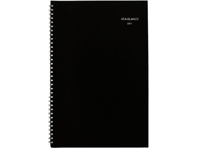 2021 AT-A-GLANCE 8 x 12 Planner, DayMinder, Black (SK2-00-21)