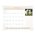 2021 AT-A-GLANCE 17 x 21.75 Desk Pad Calendar, Puppies, Multicolor (DMD166-32-21)