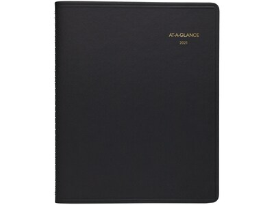 2021 AT-A-GLANCE 8.5 x 11 Appointment Book, Black (70-214-05-21)