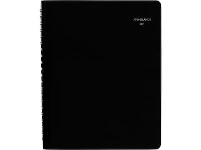 2021 AT-A-GLANCE 7.88 x 11 Appointment Book, DayMinder, Black (G5600021)