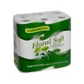 Floral Soft Standard 2-Ply Standard Toilet Paper, White, 400 Sheets/Roll, 18 Rolls/Case (BR436)