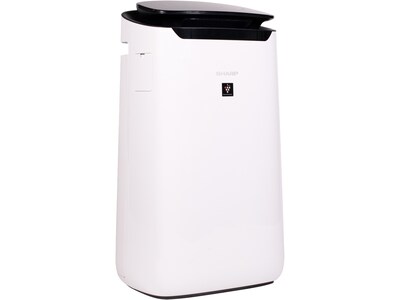 Sharp Plasmacluster True HEPA Console Air Purifier, 3-Speed, White/Black (FX-J80UW)