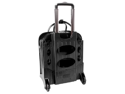 McKleinUSA Melrose W Series Leather Rolling Briefcase, Black (97035)