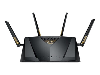 Asus RT-AX88U AX & AC Dual Band MU-MIMO WiFi 6 Gaming Router, Black/Gold (RTAX89X)