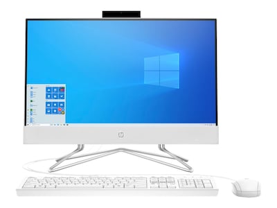 HP 22-dd0010 All-in-One Desktop Computer, AMD Athlon Silver 3050U, 4GB Memory, 256GB SSD