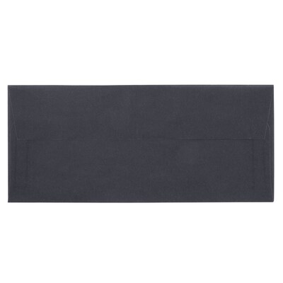 JAM PAPER #10 Business Translucent Vellum Envelopes, 4 1/8 x 9 1/2, Charcoal Grey, Bulk 1000/Carton (GCST607B)