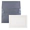 JAM Paper® Thank You Card Sets, Pearl Border Card with Anthracite Stardream Envelopes, 25 Cards and