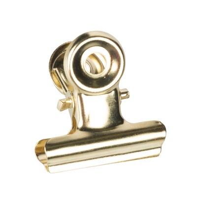 JAM Paper Bulldog Clip, Gold, 25/Pack (373933553B)