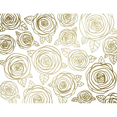 JAM Paper® Everyday Blank Note Card Sets, 3 7/8 x 5, Golden Blooms, 20 Cards & Envelopes (52686980