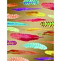 JAM PAPER Everyday Blank Note Card Sets, 3 7/8 x 5, Assorted Feathers, 20 Cards & Envelopes (526M0912MB)