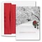 JAM PAPER Blank Christmas Cards & Matching Envelopes Set, Snowy Trail, 25/Pack (6935215)