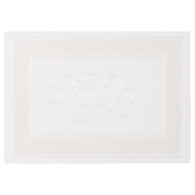 JAM Paper Pearl Border Card Thank You Cards with Envelopes, 4.875 x 3.375, Multicolor, 25/Pack (526M