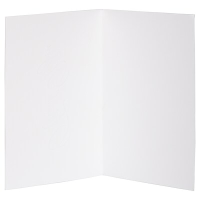 JAM PAPER Thank You Card Sets, White Care with Gold Script & Dark Red Envelopes, 25 Cards and Envelopes (146111889)