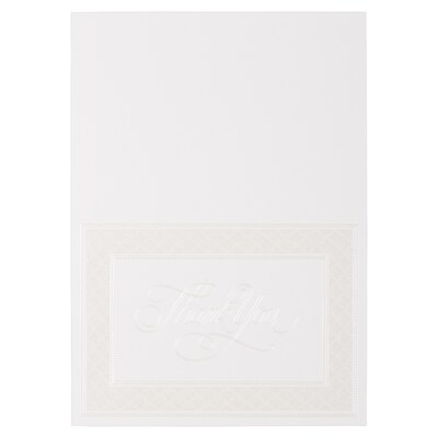 JAM Paper Pearl Border Card Thank You Cards with Envelopes, 4.875 x 3.375, Multicolor, 25/Pack (526M1126MB)