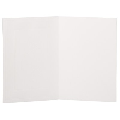 JAM Paper Silver Border Thank You Cards with Envelopes, 4.875" x 3.375", Multicolor, 25/Pack (526M1122MB)