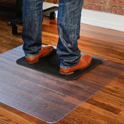 ES Robbins 36" x 53'' Built-in Anti-Fatigue Sit or Stand Mat for Hard Floors with Lip, Vinyl (ESR184612)