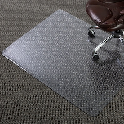Quill Brand® Standard 46 x 60 Rectangular Chair Mat for Carpet & Hard Floor , Vinyl (ESR120321)