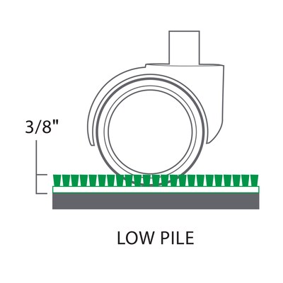 ES Robbins Natural Origins 36" x 48'' Chair Mat for Low Pile Carpet, Biopolymer (ESR141028)