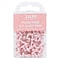 JAM Paper® Colored Pushpins, Baby Pink Push Pins, 100/Pack (222419048)